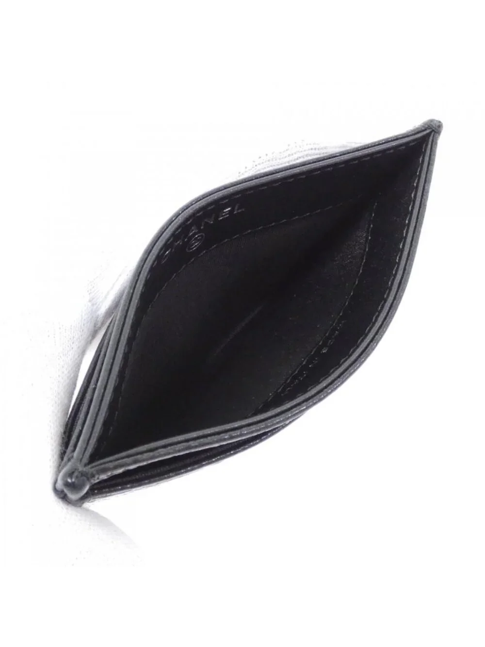 Chanel Card Case Card Holders Black